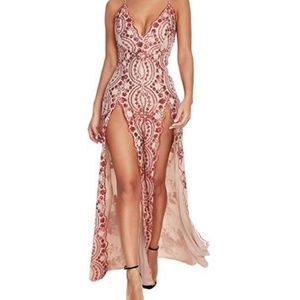 Long maxi bodycon dress